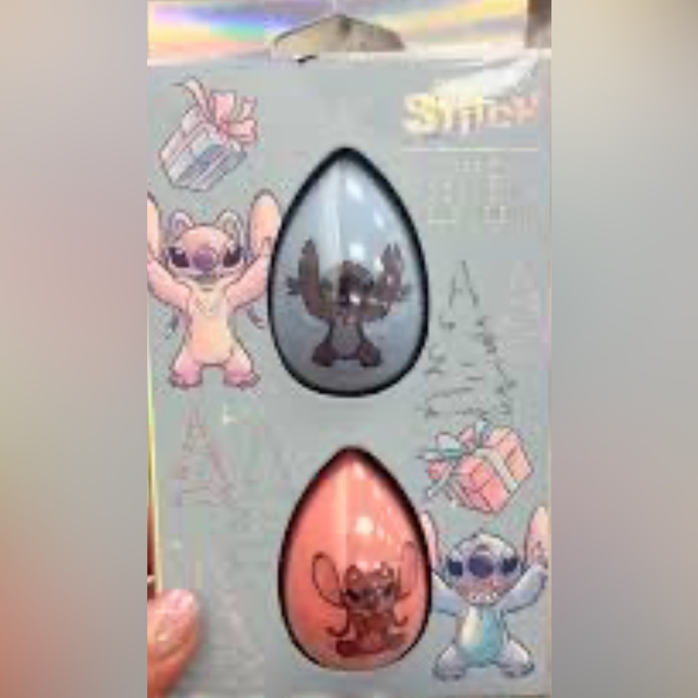 Disney Stitch Makeup Sponge Duo - Pink and blue NWT licensed